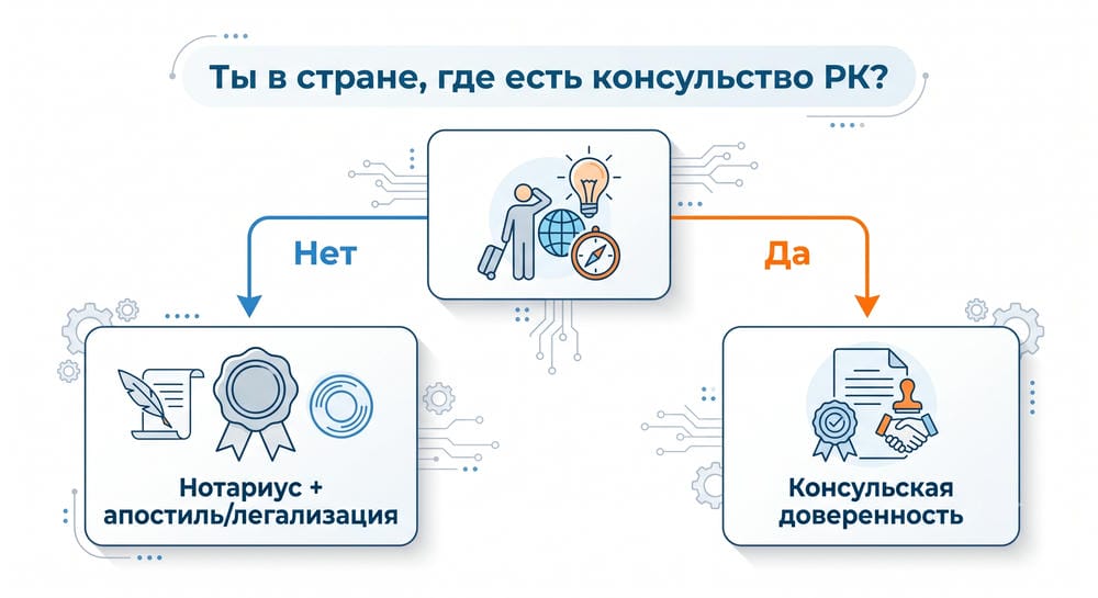 Доверенность из-за границы в Казахстан: как оформить, чтобы она работала